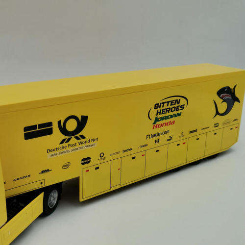 Formula 1 Mercedes-Benz Actros F1 transporter truck - Jordan Honda ` Bitten Heroes ` - scale 1/43