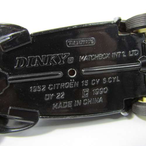 Matchbox Dinky 1952 Citroen 15 CV 6 Cyl die-cast model car