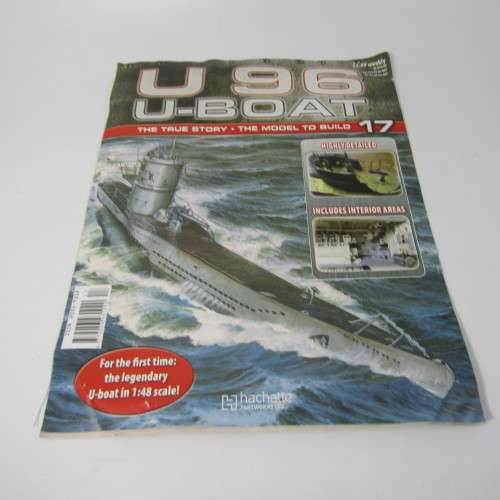 U96 U-boat #17 model to magazine with parts