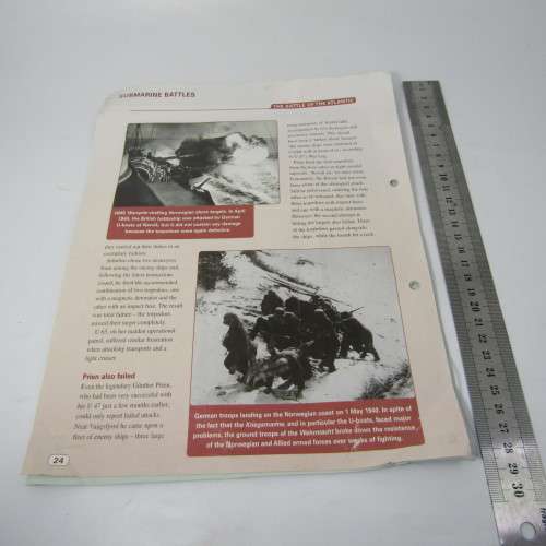 U96 U-boat #17 model to magazine with parts