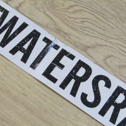 Vintage Witwatersrand metal transport sign - possibly for bus or train - 90 x 10cm