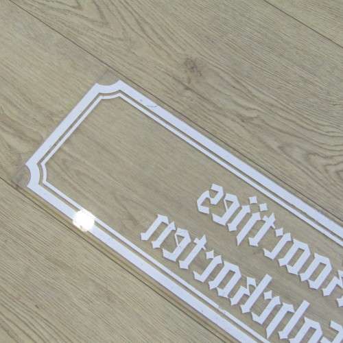 Vintage South West Africa Windhoek Railway station ticket office perspex sign - 75 x 23cm