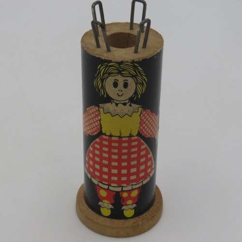 Vintage wooden knitting spool / tolletjie brei