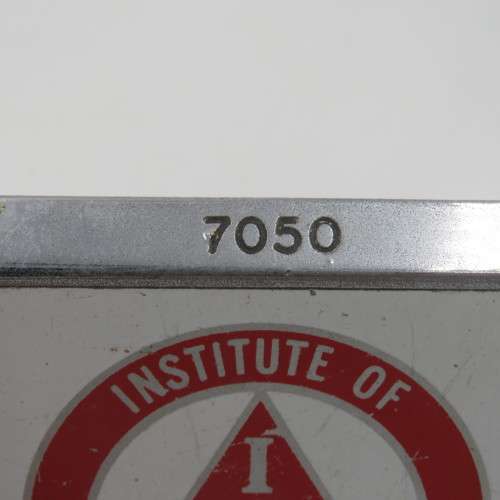Vintage Institute of Advanced Motorists square car badge # 7050
