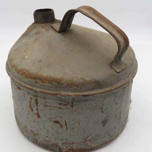 Old SA Railways fuel can - no lid - marked SAR/SAS on base
