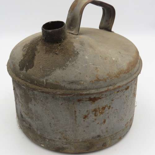 Old SA Railways fuel can - no lid - marked SAR/SAS on base