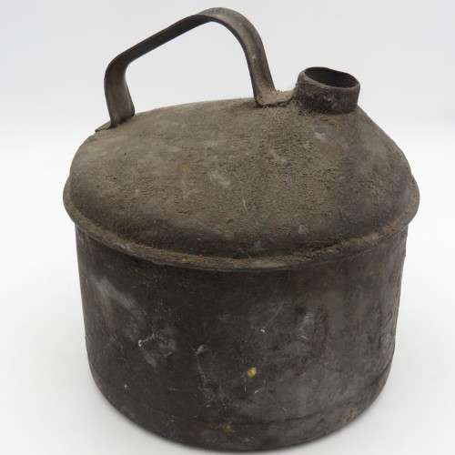 Old SA Railways fuel can - no lid - marked SAR/SAS on base