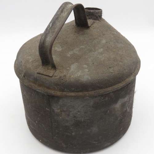 Old SA Railways fuel can - no lid - marked SAR/SAS on base