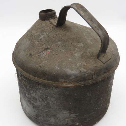 Old SA Railways fuel can - no lid - marked SAR/SAS on base