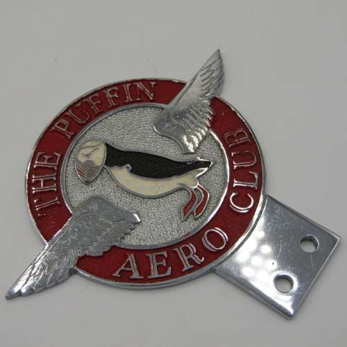 Vintage The Puffin Aero club car badge - #J8732