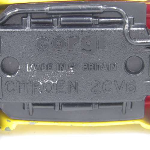 Corgi Citroen 2CV6 die-cast model car - lights missing