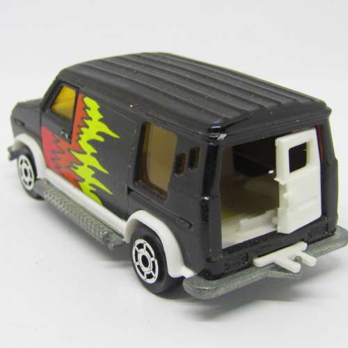 Majorette #250 U.S Van die-cast toy car - rear door missing - scale 1/65
