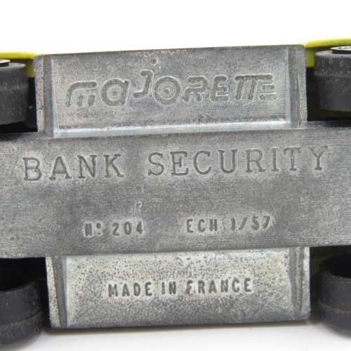 Majorette #204 Bank Security die-cast toy car - scale 1/57