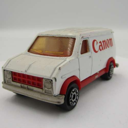 Majorette #279 / 234 Fourgon Canon delivery van die-cast toy car - one rear door missing
