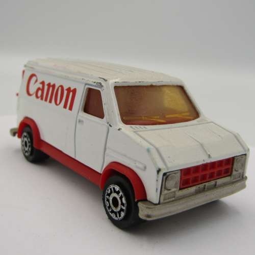 Majorette #279 / 234 Fourgon Canon delivery van die-cast toy car - one rear door missing