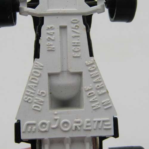 Majorette #243 Shadow DN5  die-cast Formula racing car - scale 1/50