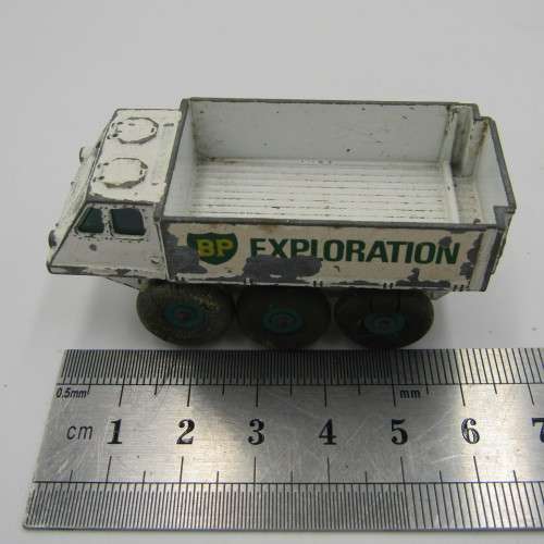 Pair of Matchbox No. 61 Alvis Stalwart BP Exploration truck die-cast toy cars