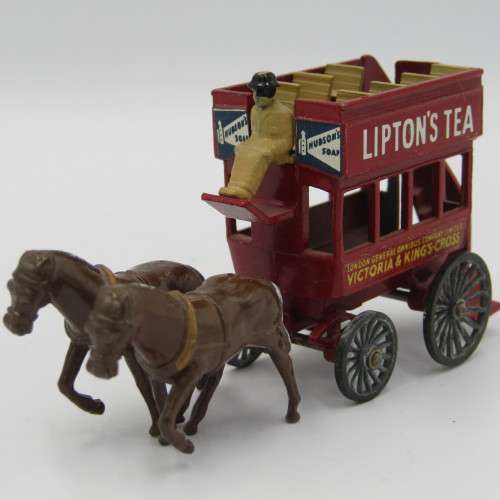 Lesney No. 12 Lipton`s Tea double decker horse cart