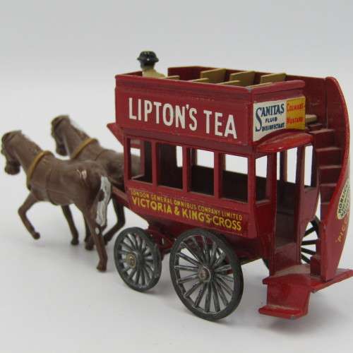 Lesney No. 12 Lipton`s Tea double decker horse cart