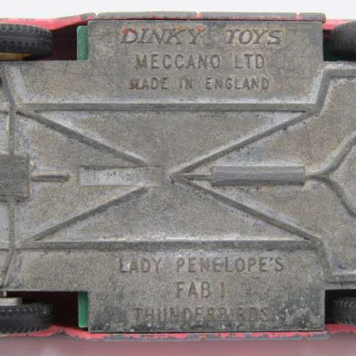 Meccano Ltd Dinky Toys Lady Penelope`s Fab 1 Thunderbirds toy car - scales No 100 - rockets missing