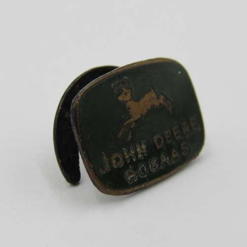 Vintage John Deere Bobaas button hole badge