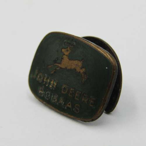 Vintage John Deere Bobaas button hole badge