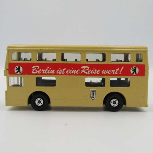 Matchbox Super Kings German Berlin double decker die-cast bus - excellent condition