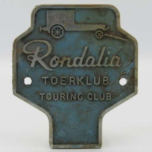 Rondalia Touring club car badge with day visitor pass ticket