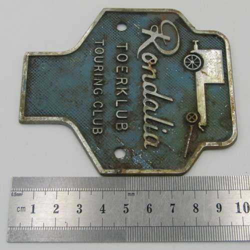 Rondalia Touring club car badge with day visitor pass ticket