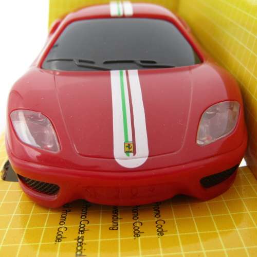 Shell Ferrari 360 Challenge Stradale model car in box - scale 1/38