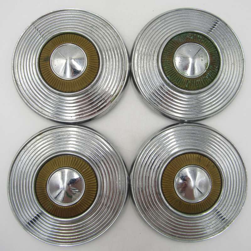 Set of 4 vintage universal car centre hub caps