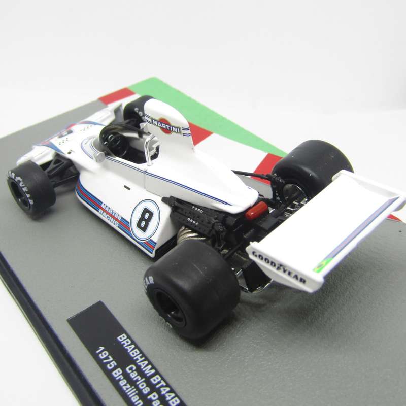 Formula 1 Brabham BT44B - 1975 die-cast racing model car - #8 Carlos Pace - scale 1/43