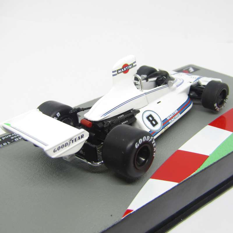 Formula 1 Brabham BT44B - 1975 die-cast racing model car - #8 Carlos Pace - scale 1/43