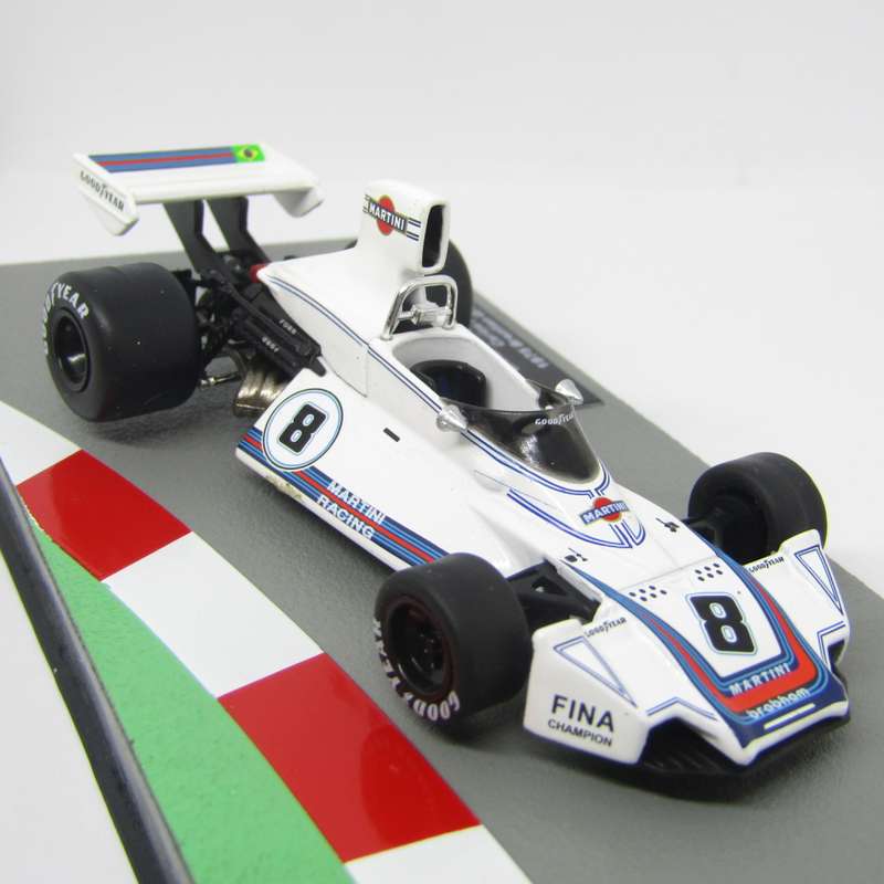Formula 1 Brabham BT44B - 1975 die-cast racing model car - #8 Carlos Pace - scale 1/43