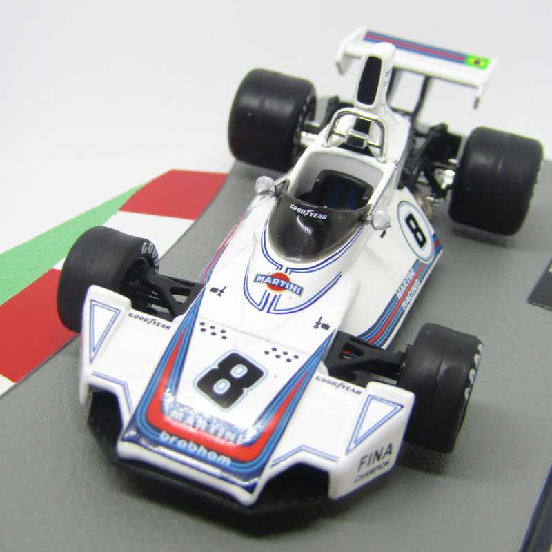 Formula 1 Brabham BT44B - 1975 die-cast racing model car - #8 Carlos Pace - scale 1/43