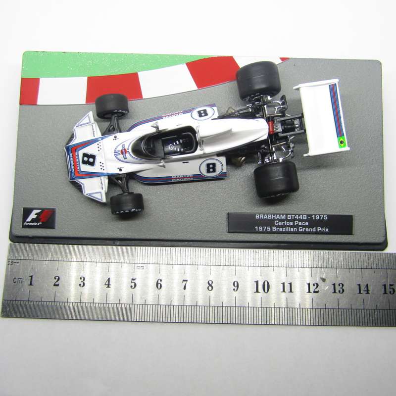 Formula 1 Brabham BT44B - 1975 die-cast racing model car - #8 Carlos Pace - scale 1/43