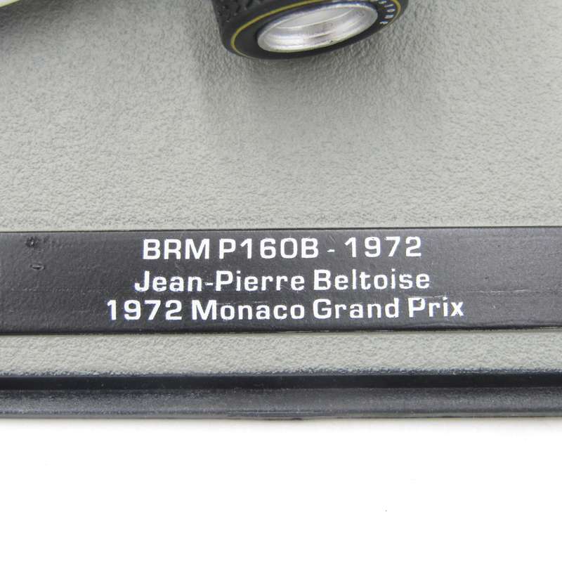 Formula 1 BRM P160B - 1972 die-cast racig model car - #17 Jean-Pierre Beltoise - scale 1/43