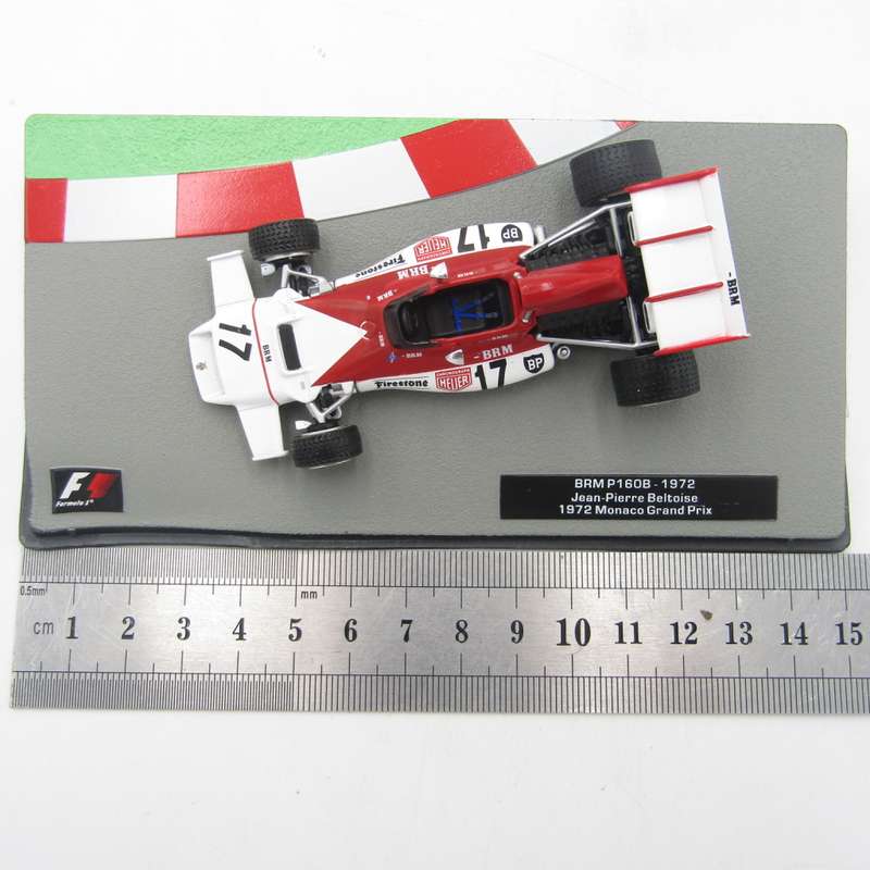 Formula 1 BRM P160B - 1972 die-cast racig model car - #17 Jean-Pierre Beltoise - scale 1/43
