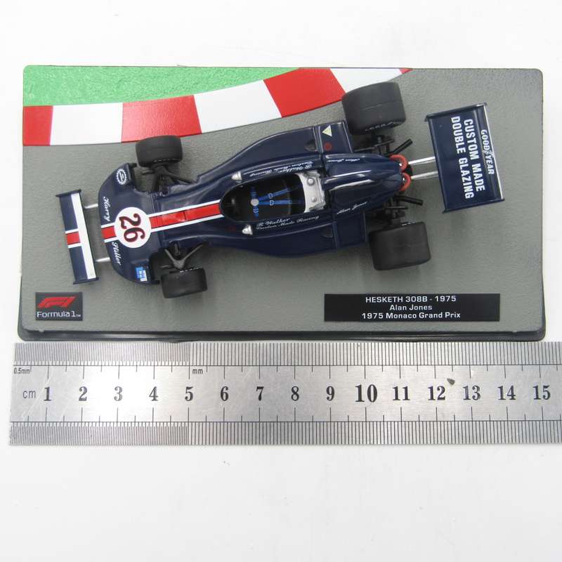 Formula 1 Hesketh 308B - 1975 die-cast racing model car - #26 Alan Jones - scale 1/43