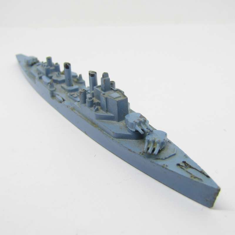 Vintage Tri-Ang HMS Superb die-cast model ship
