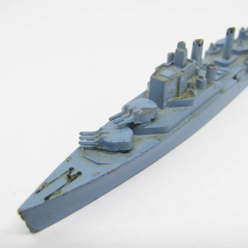 Vintage Tri-Ang HMS Superb die-cast model ship