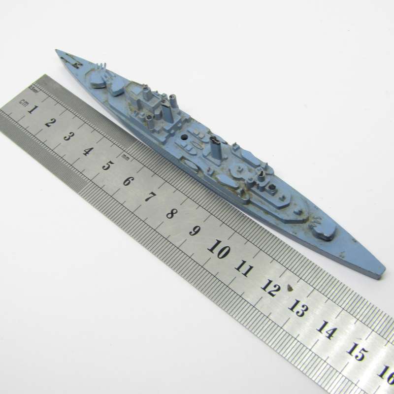 Vintage Tri-Ang HMS Superb die-cast model ship