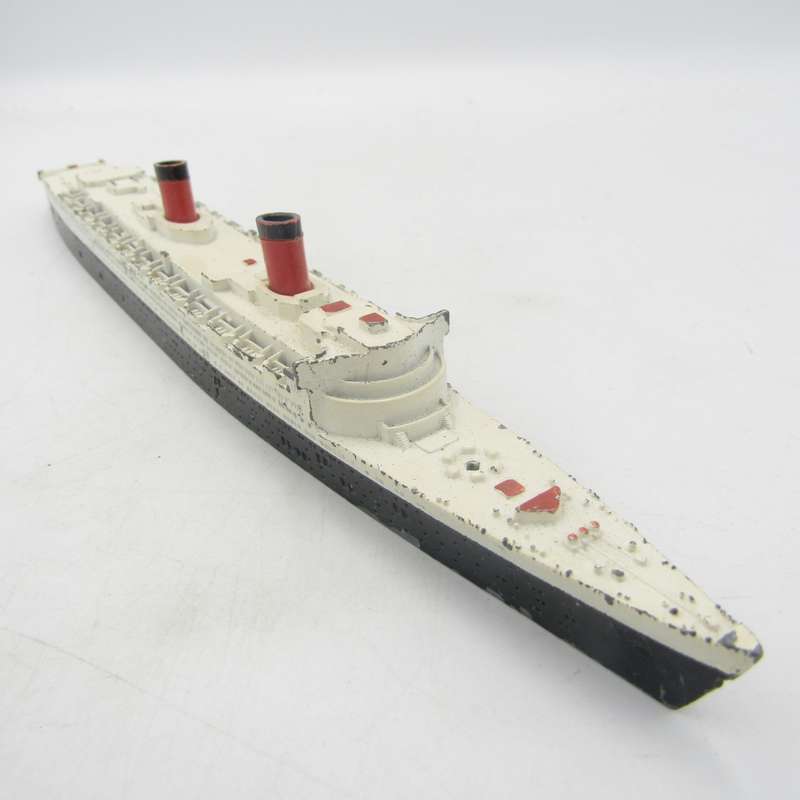 Vintage Tri-Ang RMS Queen Elizabeth die-cast model ship