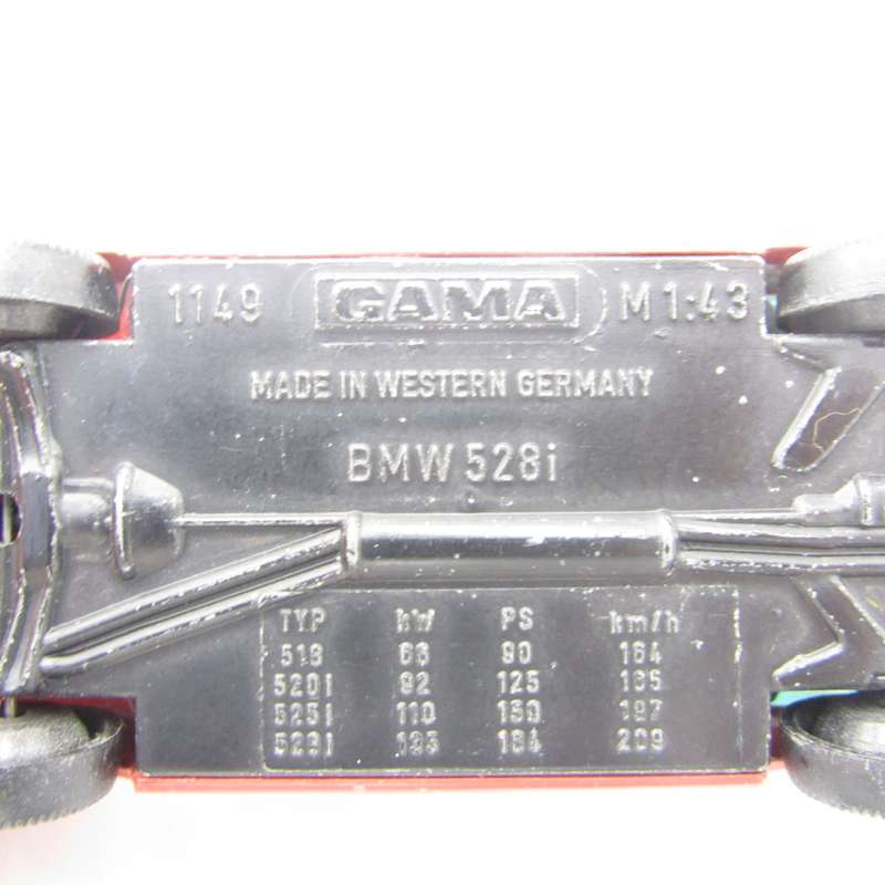 Gama #1149 BMW 528i die-cast model car - scale 1/43