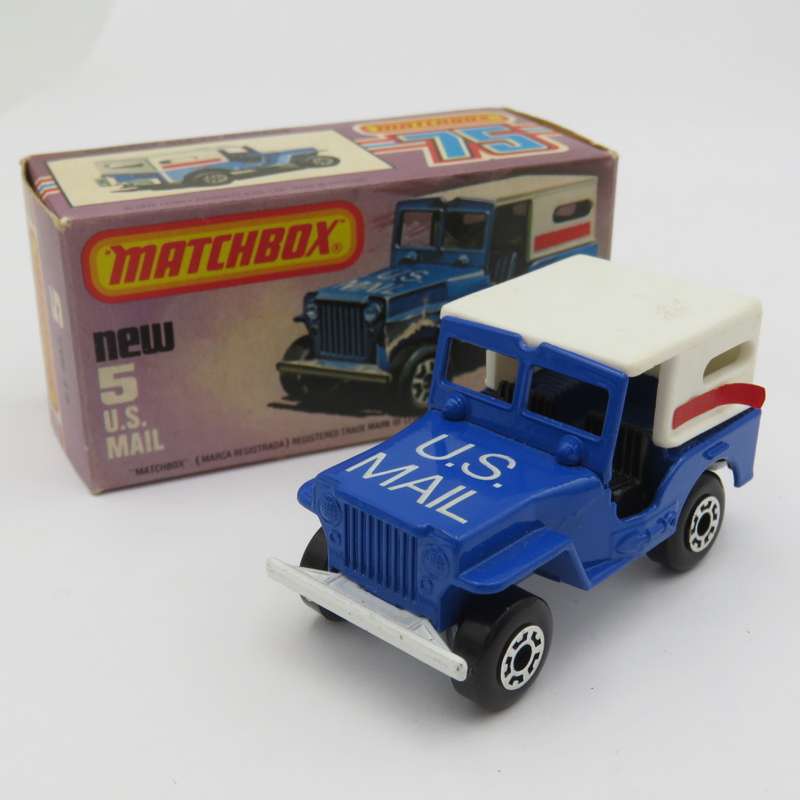 Matchbox #5 U.S Mail die-cast toy car - mint boxed