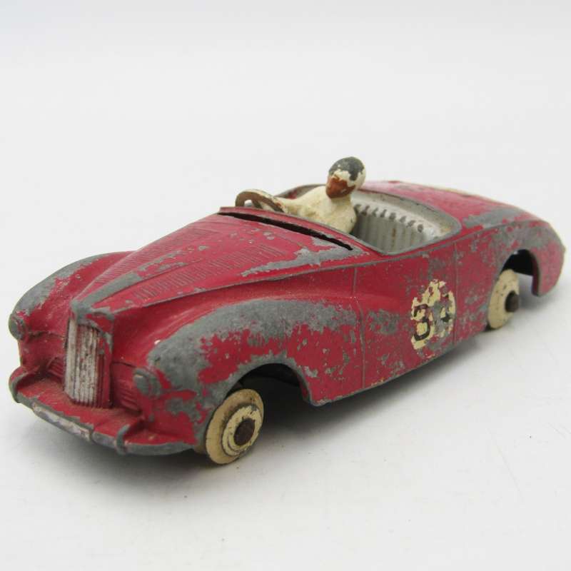 Meccano Dinky Toys #107 Sunbeam Alpine die-cast racing toy car - well used