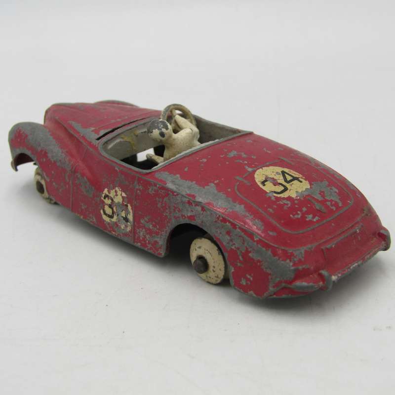 Meccano Dinky Toys #107 Sunbeam Alpine die-cast racing toy car - well used