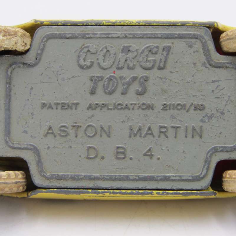 Corgi Toys #218 Aston Martin DB4 die-cast toy car - tyre damaged