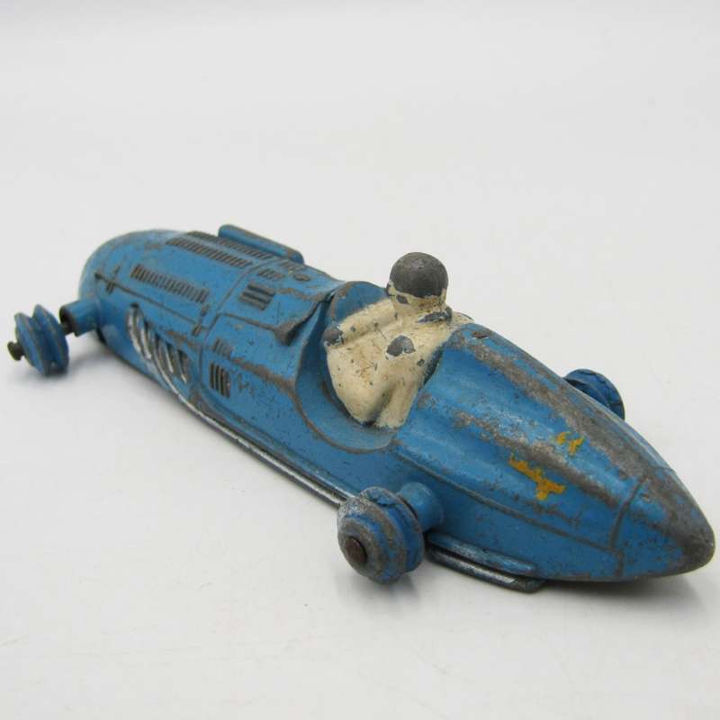 Meccano Dinky Toys #23K Talbot Lago die-cast racing toy car - well used