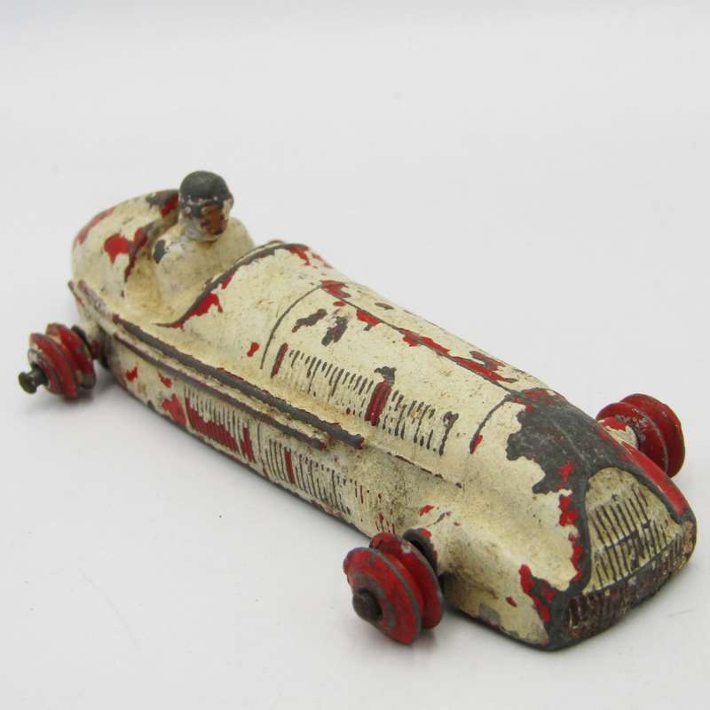 Meccano Dinky Toys Alfa - Romeo die-cast racing toy car - well used - no tyres